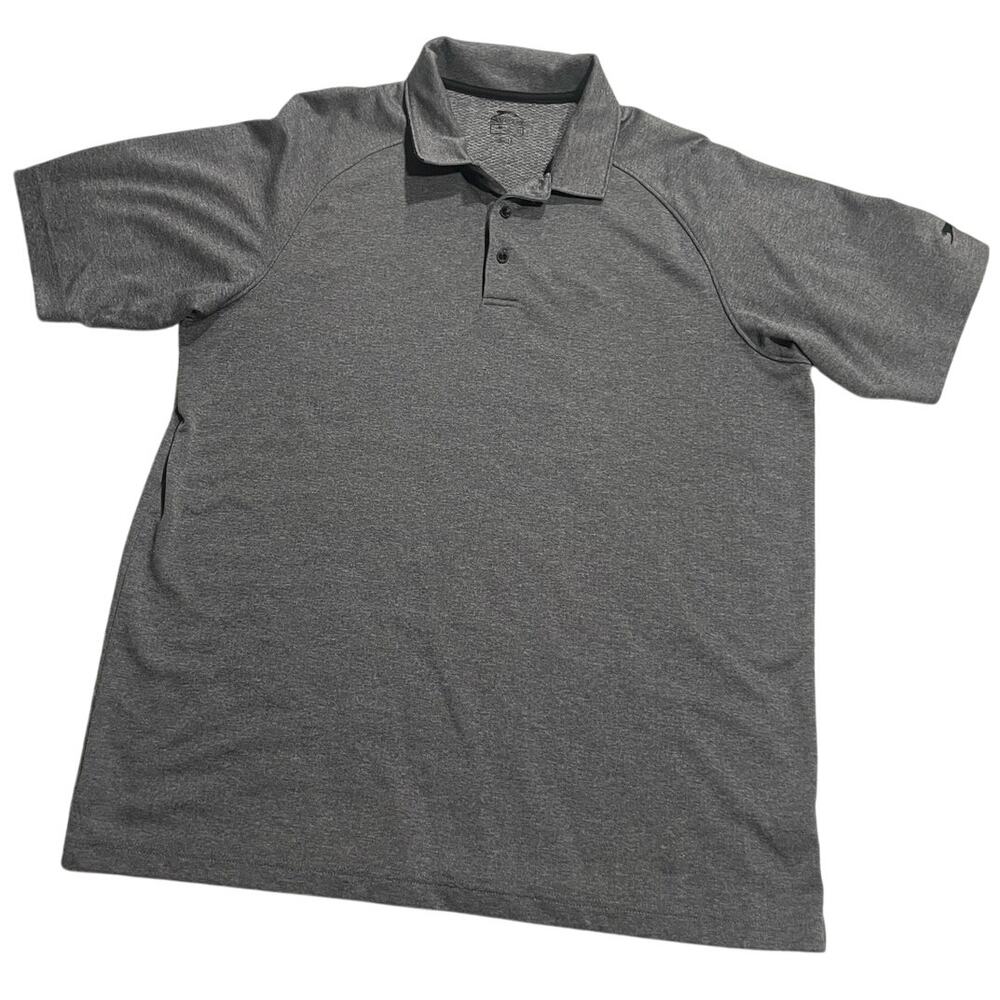 Slazenger Golf Polo Shirt Men's Size XL Gray Performance Wicking Short Sleeve